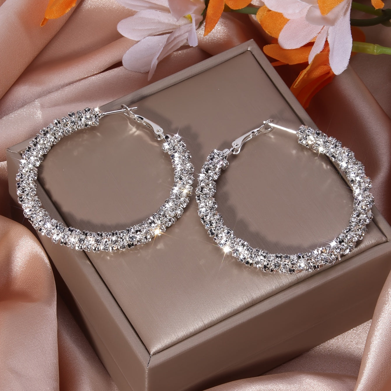 Rhinestone Hoop Sparkle