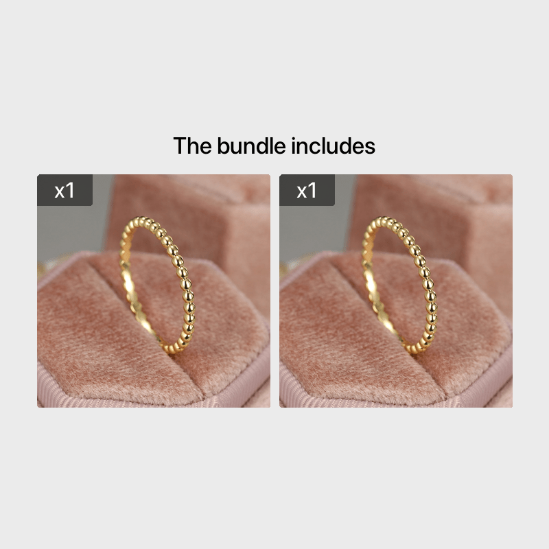 Elegant Golden-Tone Beaded Ring – Boho Charm Meets Timeless Elegance.