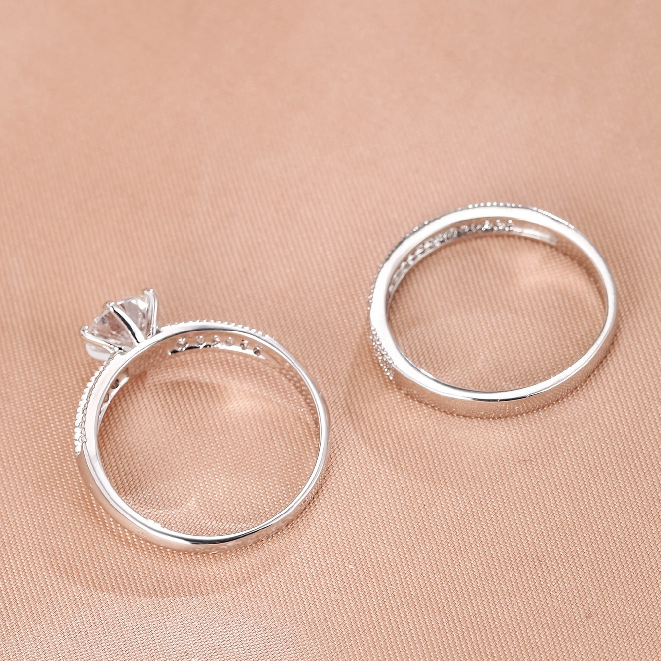 Luxury Zirconia Eternity Band Ring Set – Infinite Sparkle, Infinite Elegance