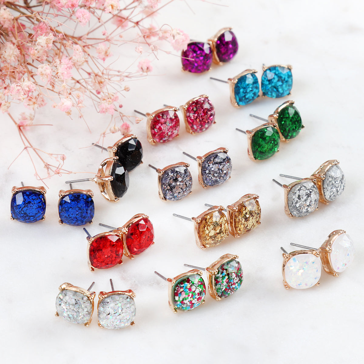 Stella Glitter Studs