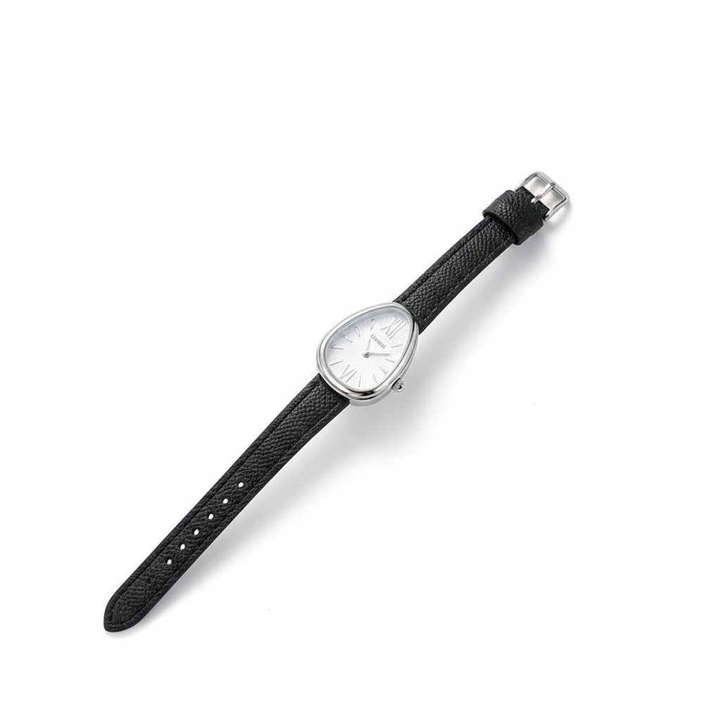 Luxury Snake Dial – The Red Leather Statement Watch