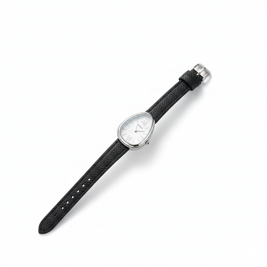Luxury Snake Dial – The Red Leather Statement Watch