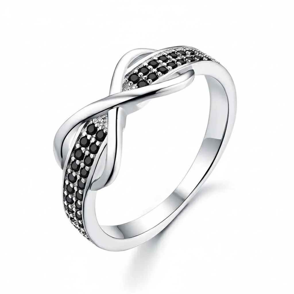 2025 Classic Silver Women’s Ring – Trendy Zircon Engagement & Wedding Band, Elegant Fashion Jewellery
