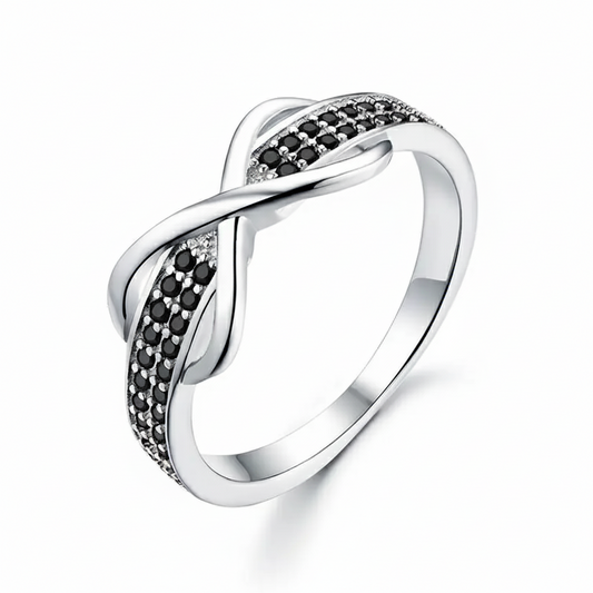 2025 Classic Silver Women’s Ring – Trendy Zircon Engagement & Wedding Band, Elegant Fashion Jewellery