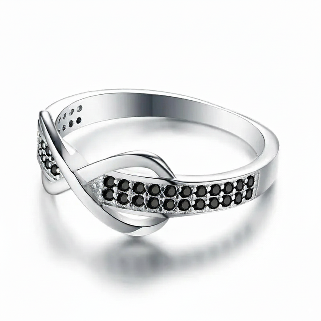 2025 Classic Silver Women’s Ring – Trendy Zircon Engagement & Wedding Band, Elegant Fashion Jewellery