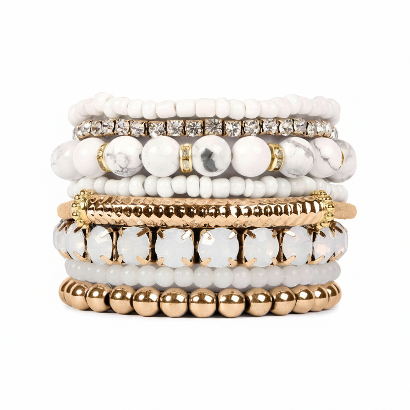 Multiple Line Classy Stack Bracelet