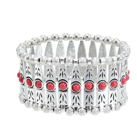 ✨ Bohemian Gypsy Coin Bracelet – Vintage Festival Statement Jewelry with Floral & Tribal Accents, Adjustable Metal Charm for Women