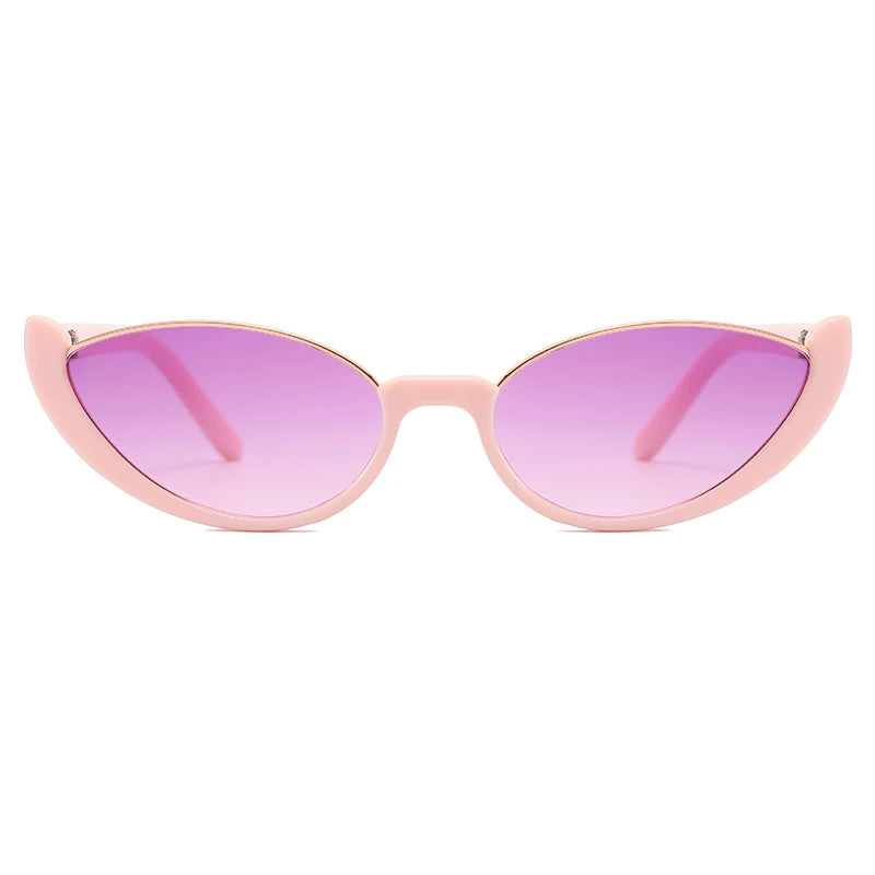Superhot Eyewear 58000 – Retro Small Oval Sunglasses for Women, Vintage 90s Y2K Style Fashion Shades with UV400 Protection