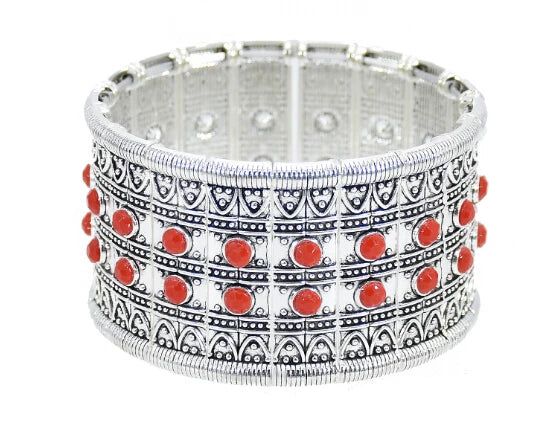 ✨ Bohemian Gypsy Coin Bracelet – Vintage Festival Statement Jewelry with Floral & Tribal Accents, Adjustable Metal Charm for Women