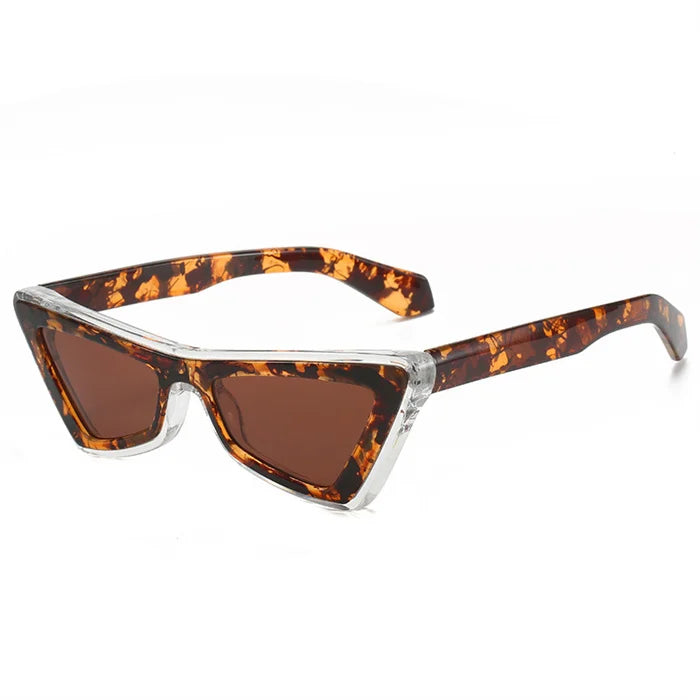 Y2K Punk Hip Hop Cat Eye Sunglasses – Oversized Street Style Color-Blocked UV400 Shades | Custom Logo Available