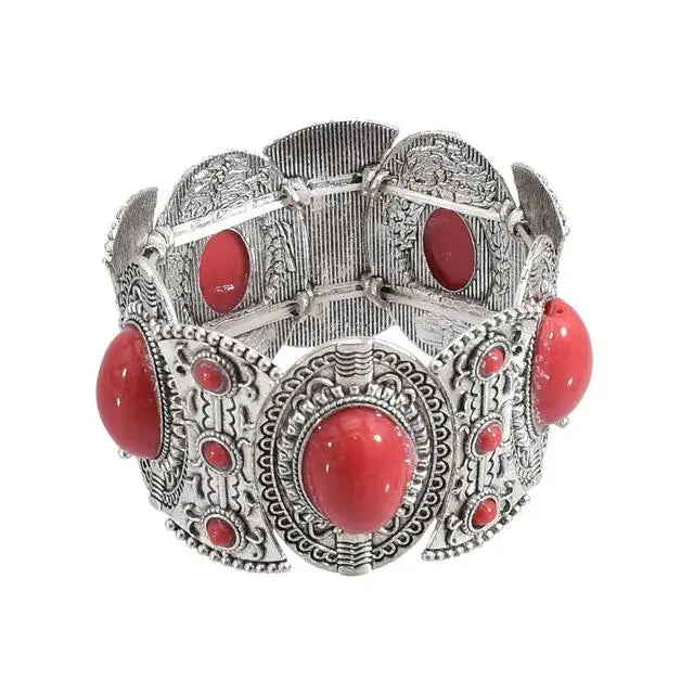 ✨ Bohemian Gypsy Coin Bracelet – Vintage Festival Statement Jewelry with Floral & Tribal Accents, Adjustable Metal Charm for Women