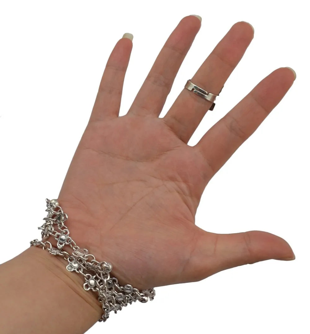 Bohemian Vintage Tassel & Bells Bracelet – Tribal Gypsy Statement Jewelry for Women
