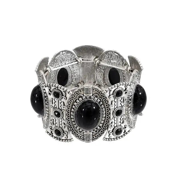 ✨ Bohemian Gypsy Coin Bracelet – Vintage Festival Statement Jewelry with Floral & Tribal Accents, Adjustable Metal Charm for Women
