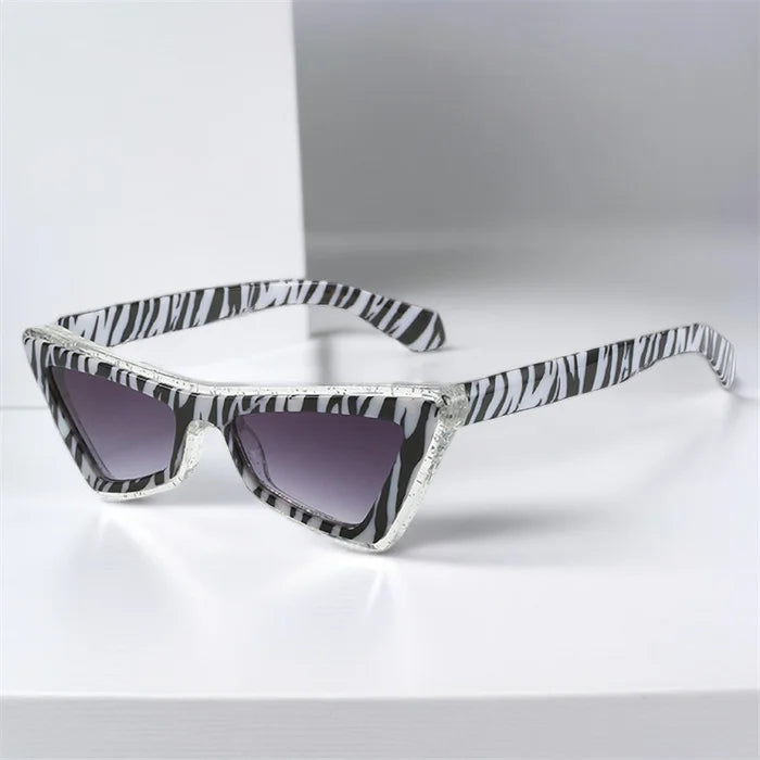 Y2K Punk Hip Hop Cat Eye Sunglasses – Oversized Street Style Color-Blocked UV400 Shades | Custom Logo Available