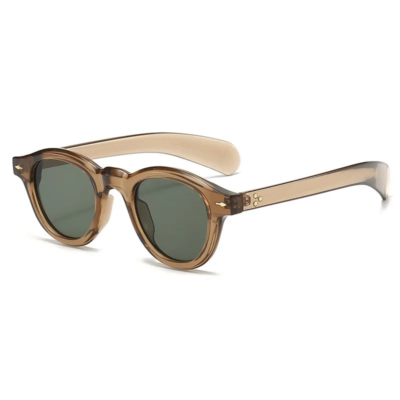 Luna Shades – Small Round Retro Sunglasses with Ocean Lenses UV400