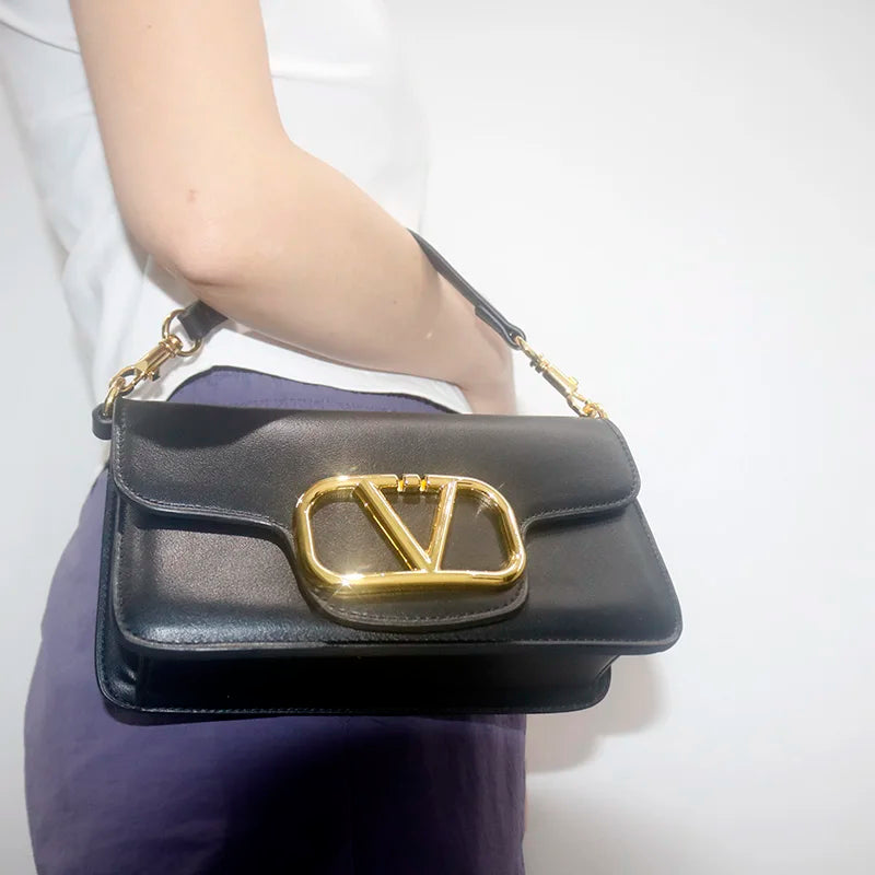 VM FASHION KISS Women’s Flap Shoulder Bag – PU Leather Crossbody with Lock Detail | Fashionable, Durable & Versatile
