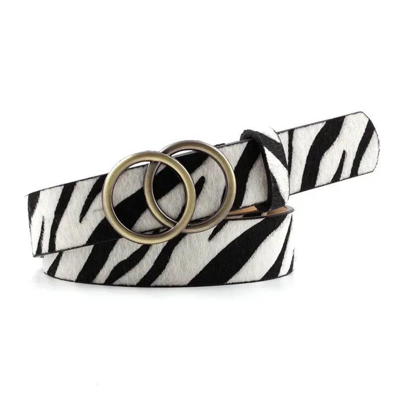 In Rome Aurora Belt – PU Leather with Double Ring Metal Buckle
