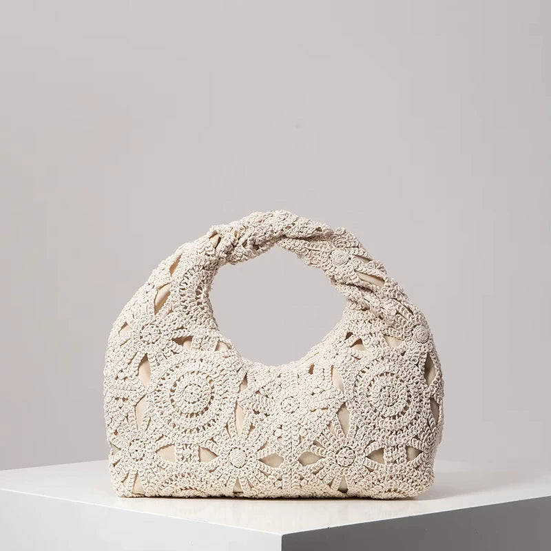 In Rome Positano Beach Tote – Handmade Boho Wicker-Style Bag for Summer Holidays