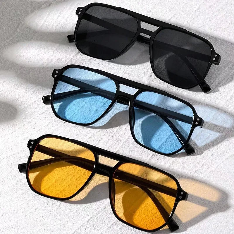 Vintage Square Sunglasses – Unisex