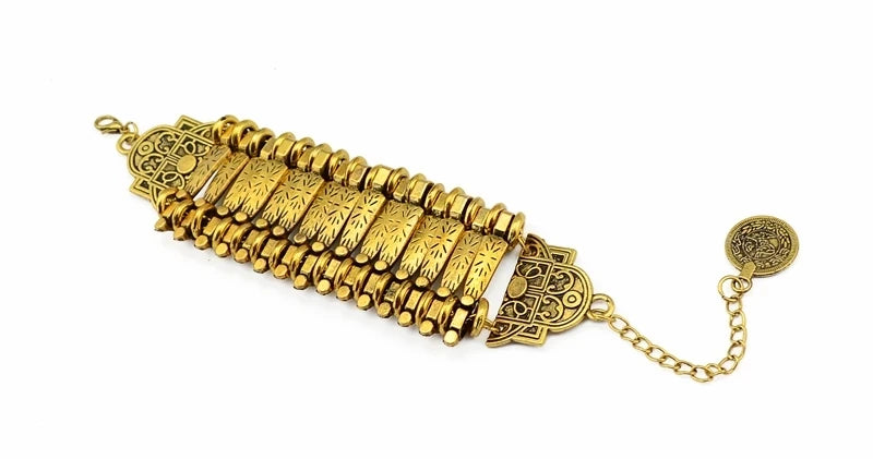 Bohemian Vintage Tassel & Bells Bracelet – Tribal Gypsy Statement Jewelry for Women