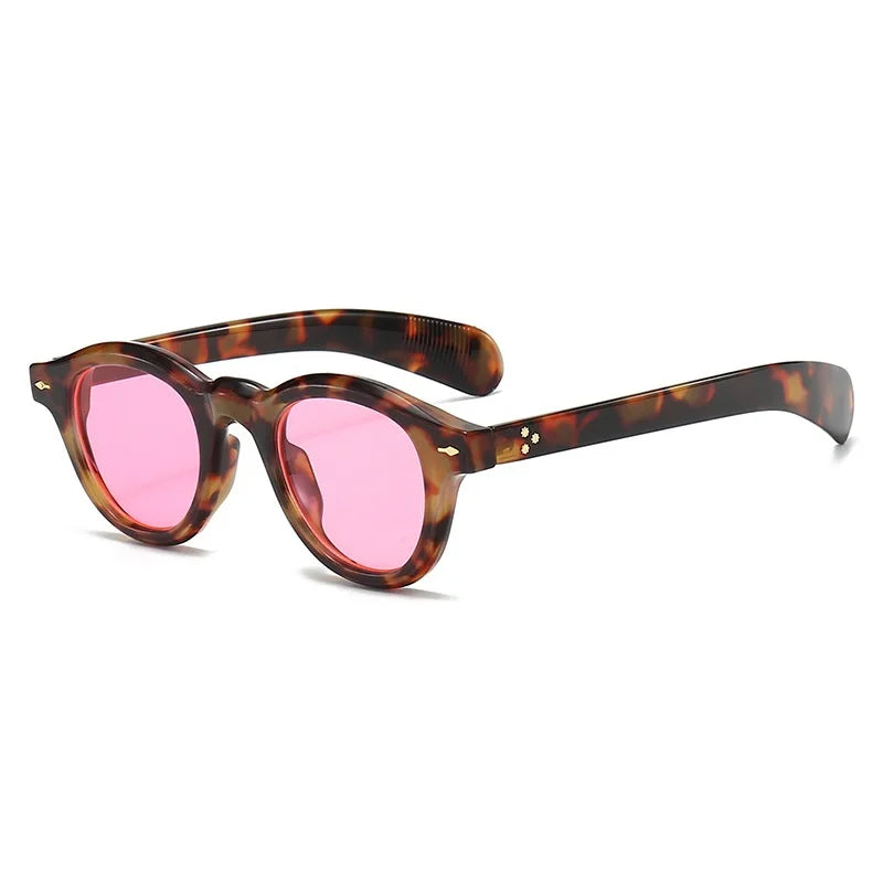 Luna Shades – Small Round Retro Sunglasses with Ocean Lenses UV400