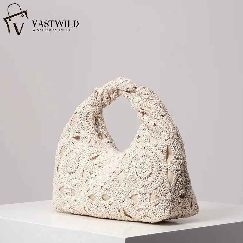 In Rome Positano Beach Tote – Handmade Boho Wicker-Style Bag for Summer Holidays