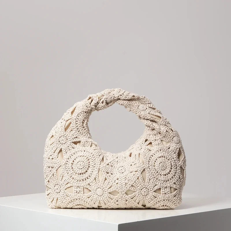 In Rome Positano Beach Tote – Handmade Boho Wicker-Style Bag for Summer Holidays