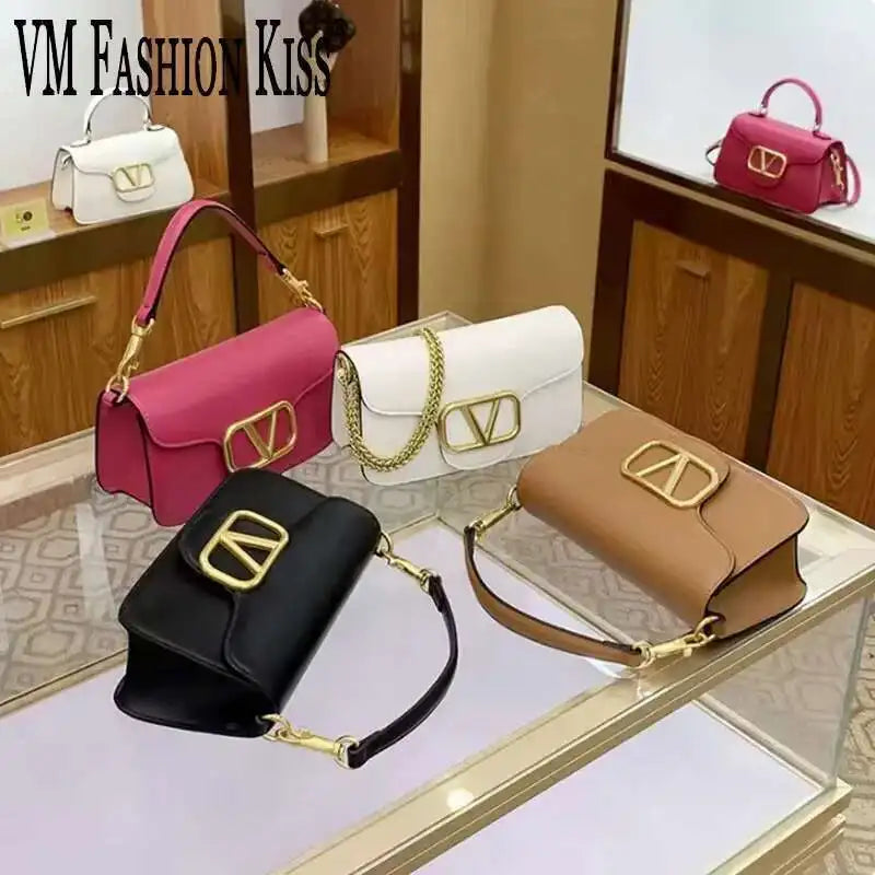 VM FASHION KISS Women’s Flap Shoulder Bag – PU Leather Crossbody with Lock Detail | Fashionable, Durable & Versatile