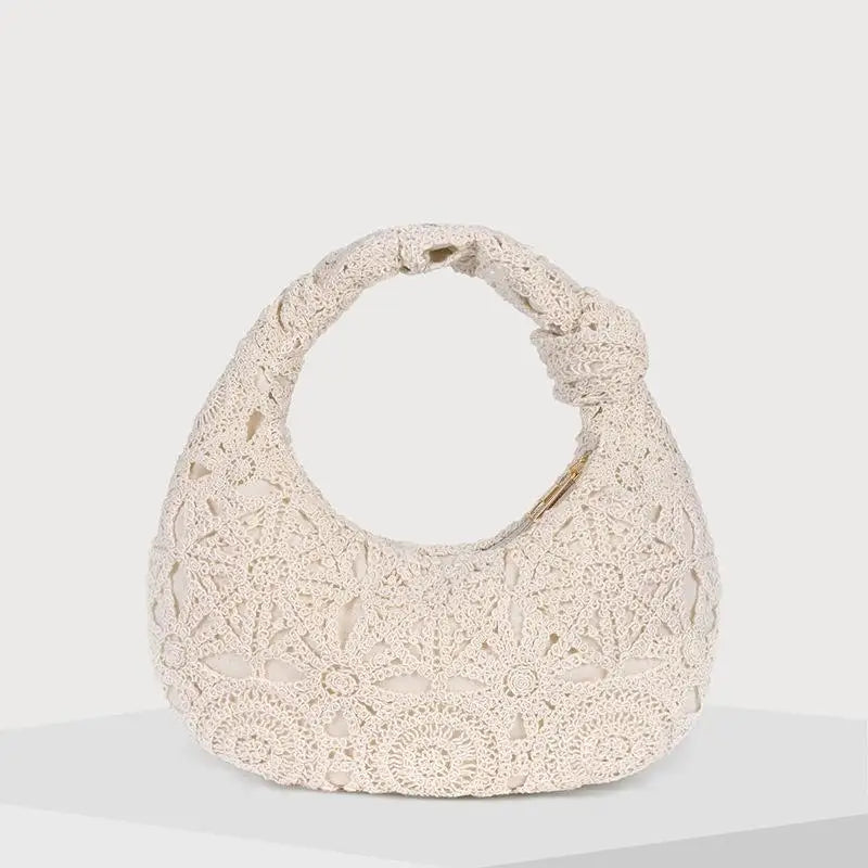 In Rome Positano Beach Tote – Handmade Boho Wicker-Style Bag for Summer Holidays