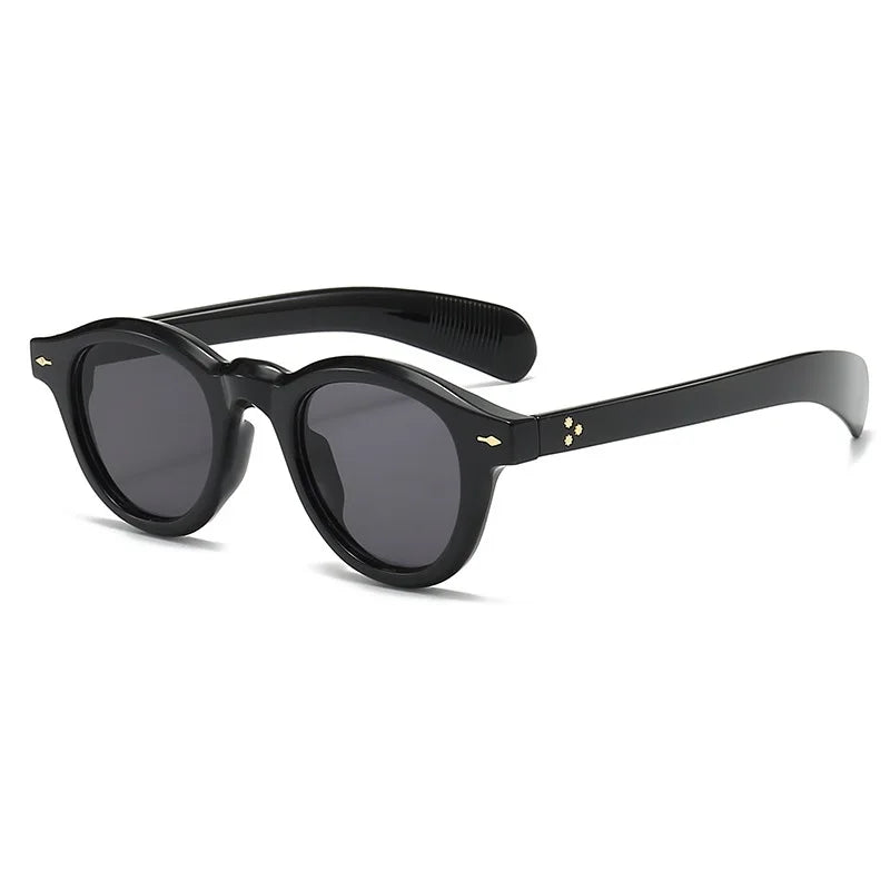 Luna Shades – Small Round Retro Sunglasses with Ocean Lenses UV400