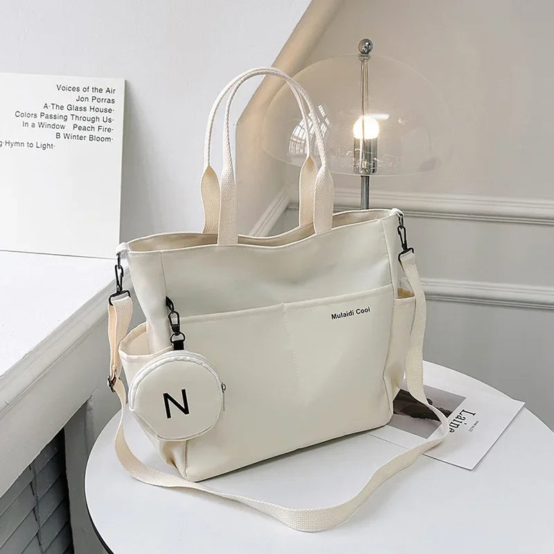 In Rome Kyoto Canvas Tote – Japanese-Inspired Shoulder & Crossbody Messenger Bag