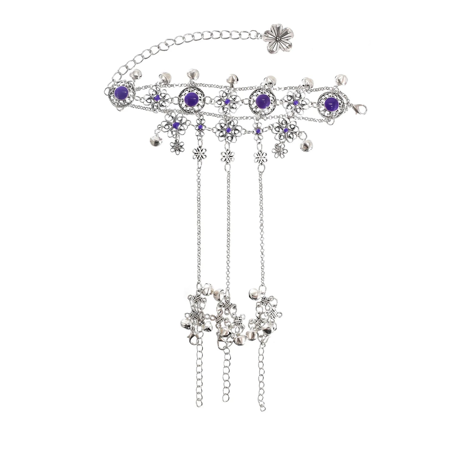 Bohemian Vintage Tassel & Bells Bracelet – Tribal Gypsy Statement Jewelry for Women