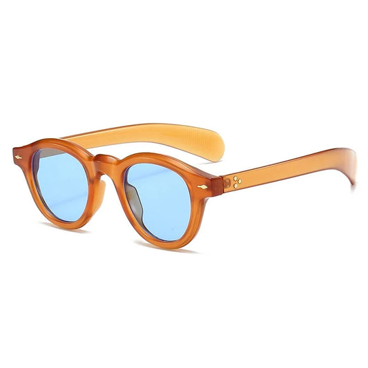 Luna Shades – Small Round Retro Sunglasses with Ocean Lenses UV400