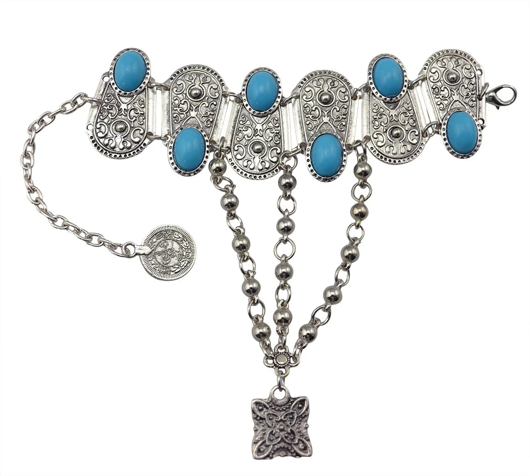 Bohemian Vintage Tassel & Bells Bracelet – Tribal Gypsy Statement Jewelry for Women