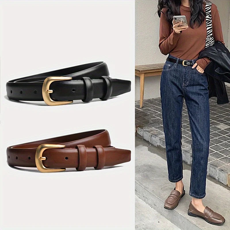 In Rome Capri Belt – PU Leather with Classic Pin Buckle