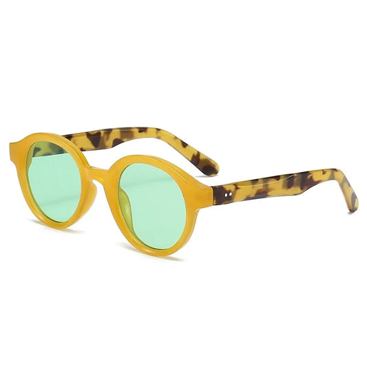 In Rome Retro Candy Sunglasses – Vintage Round UV400 Shades for Women & Men