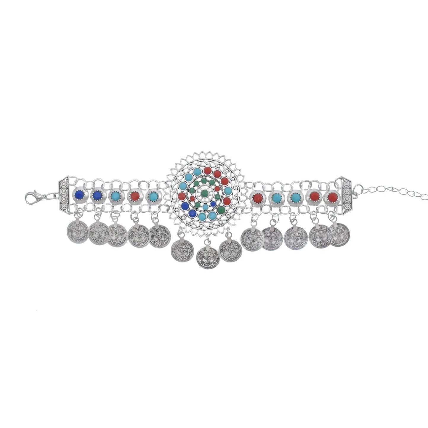 Bohemian Vintage Tassel & Bells Bracelet – Tribal Gypsy Statement Jewelry for Women