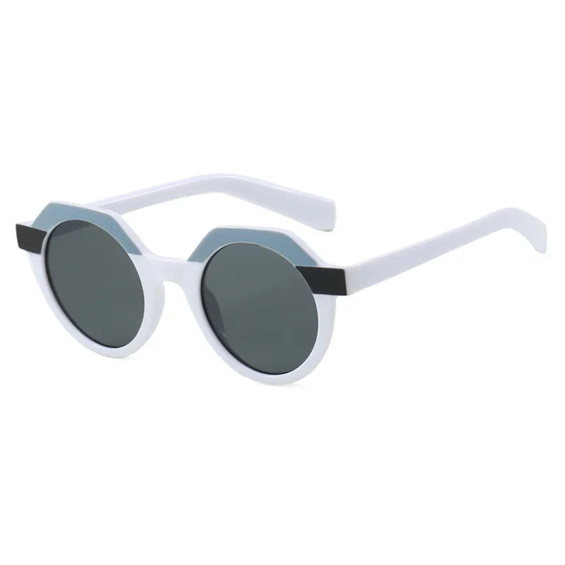 Nero Sunglasses – Retro Rivet Round Shades with UV400 Protection