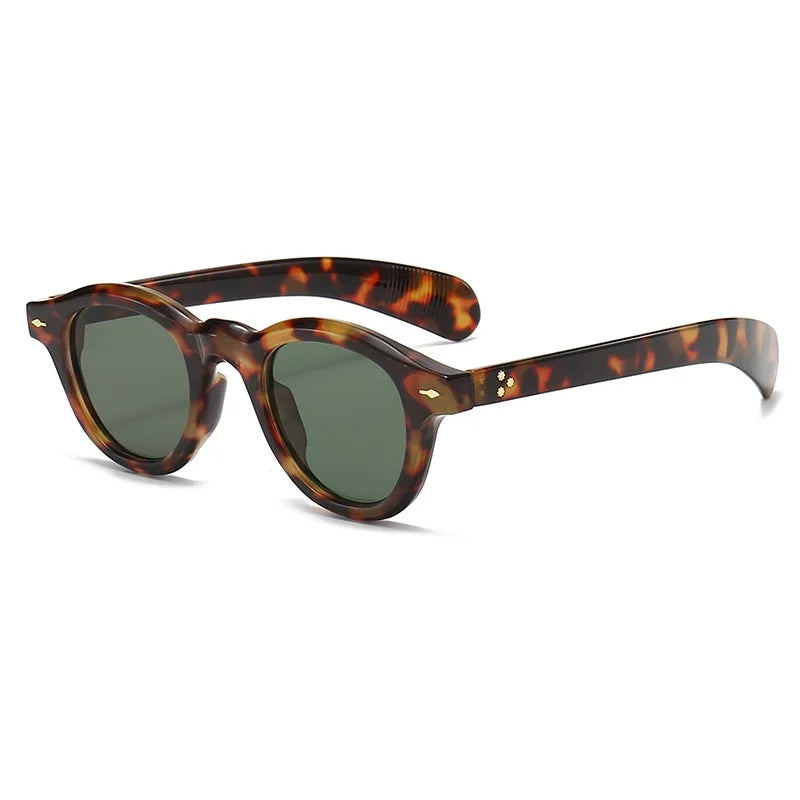Luna Shades – Small Round Retro Sunglasses with Ocean Lenses UV400