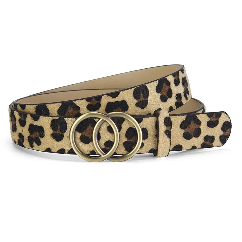 In Rome Aurora Belt – PU Leather with Double Ring Metal Buckle