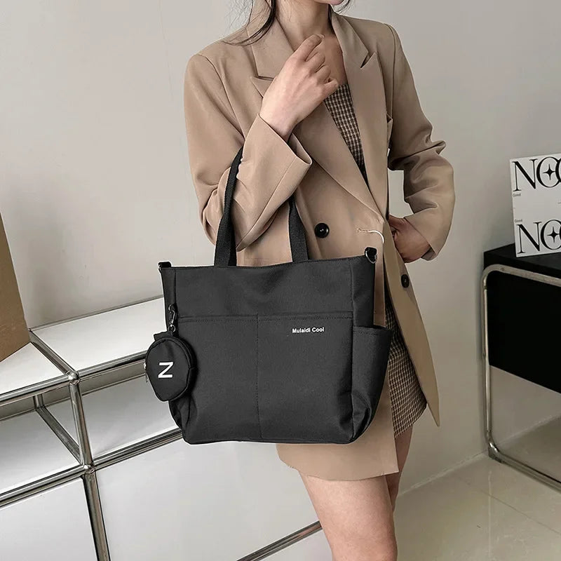 In Rome Kyoto Canvas Tote – Japanese-Inspired Shoulder & Crossbody Messenger Bag