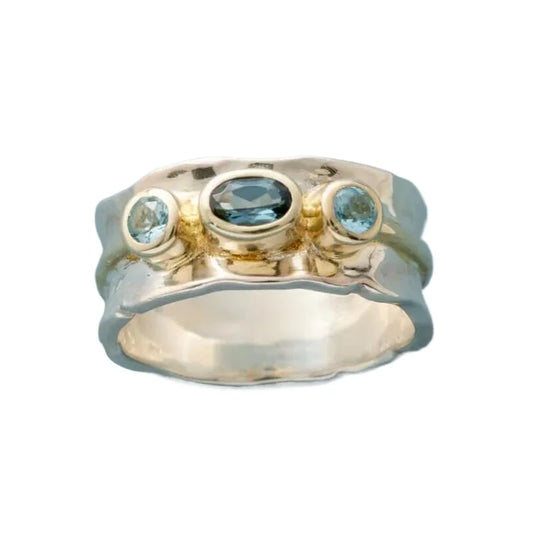 Retro Statement Cocktail Ring for Women – Bold Geometric Vintage Design