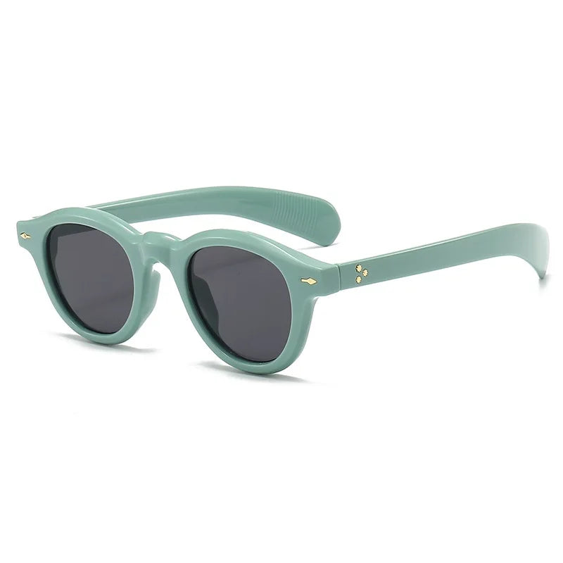 Luna Shades – Small Round Retro Sunglasses with Ocean Lenses UV400