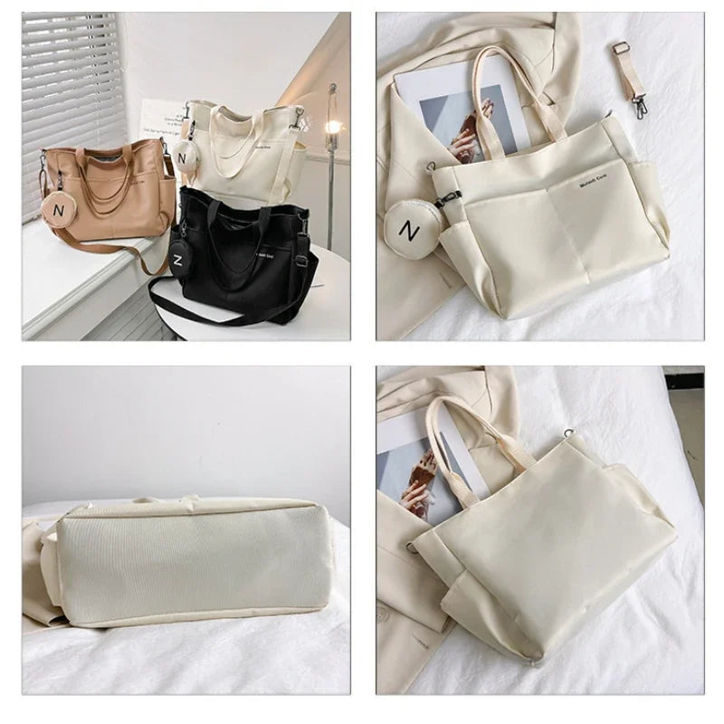 In Rome Kyoto Canvas Tote – Japanese-Inspired Shoulder & Crossbody Messenger Bag