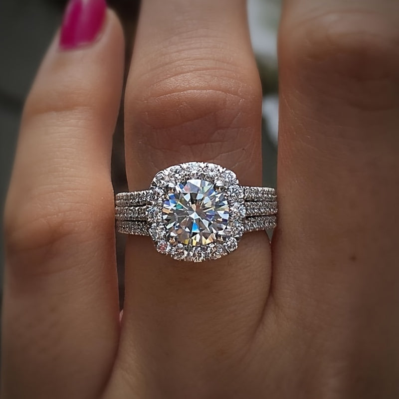 Elegant YOUHAOCC Women’s Engagement Ring – Timeless Luxury for Every Occasion.