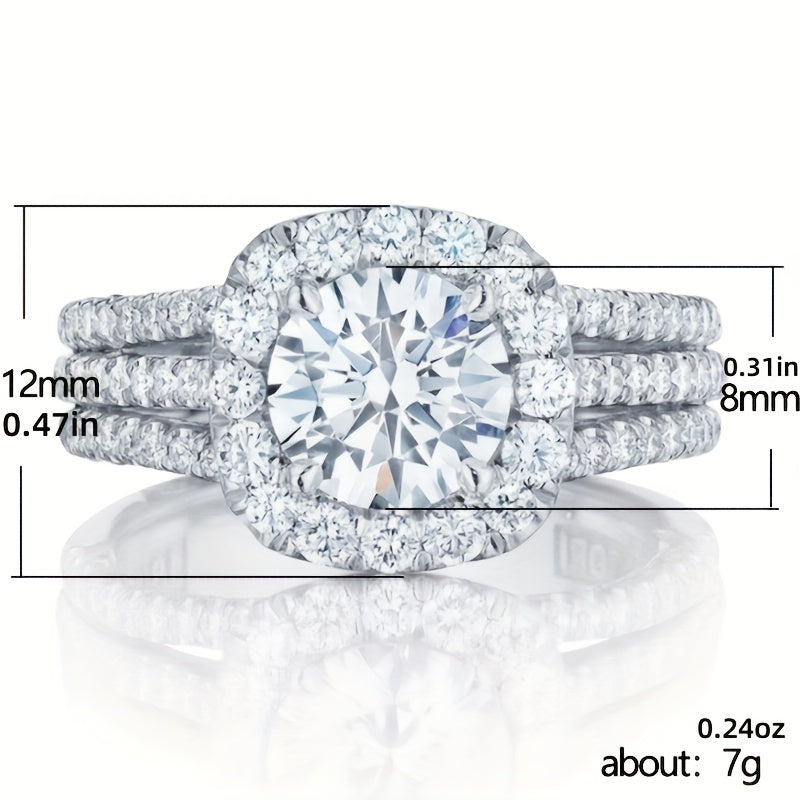 Elegant YOUHAOCC Women’s Engagement Ring – Timeless Luxury for Every Occasion.