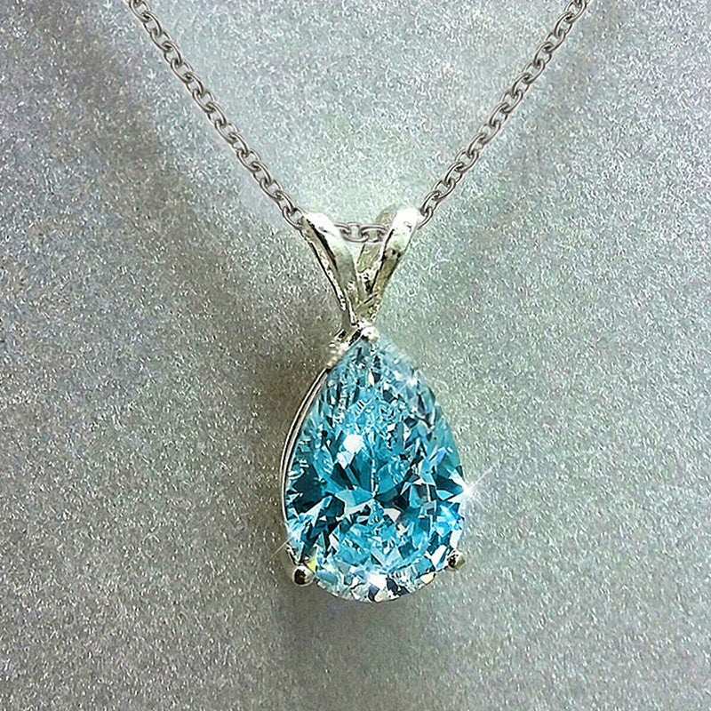 Silver Zirconia Teardrop