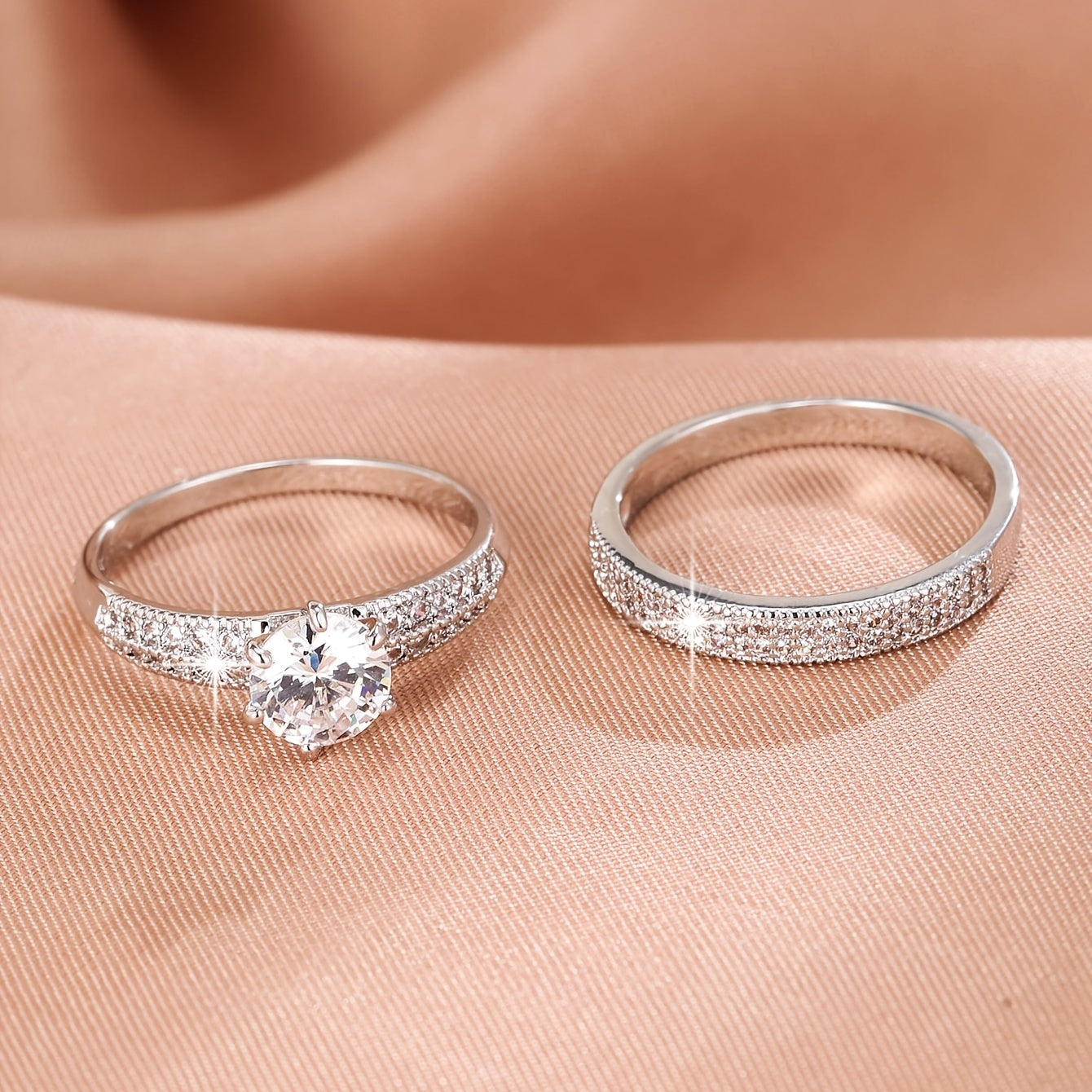 Luxury Zirconia Eternity Band Ring Set – Infinite Sparkle, Infinite Elegance