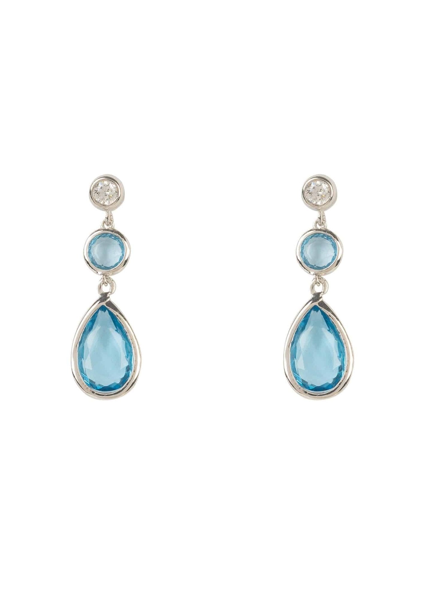 Aqua Gem Earrings
