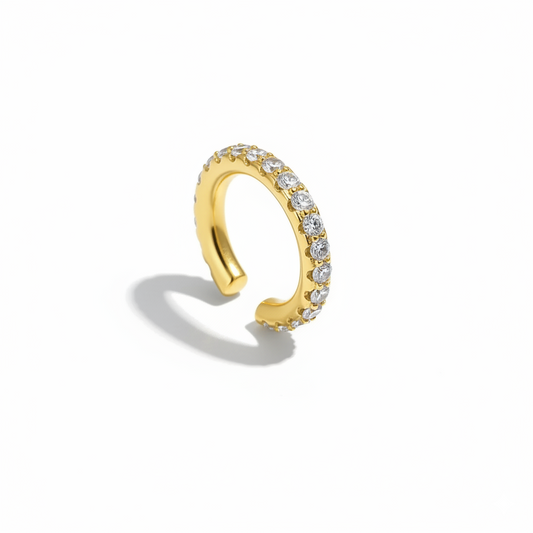 Zircon Inlaid Ear Cuff